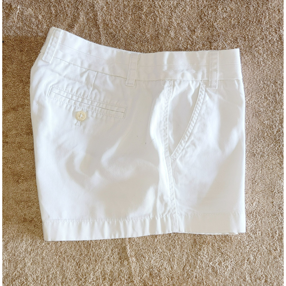 J. Crew Chino Broken- In Juniors Size 4 Cotton White Casual Summer Shorts